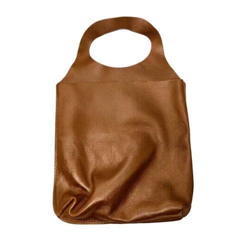 Lixeira de Carro Couro Luxo Caramelo Porta Lixo Universal Câmbio Organizadora