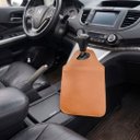 Ver imagem 4 de Lixeira de Carro Couro Luxo Caramelo Porta Lixo Universal Câmbio Organizadora