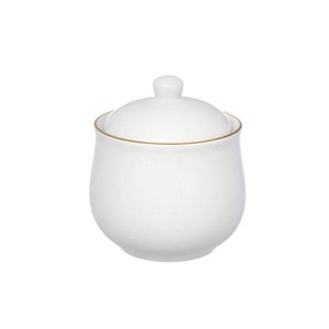 Açucareiro em Porcelana Royal Branco 300ml Haüskraft