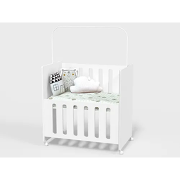 Berço Moisés Mini Forura100%MDF bebê Branco - 5