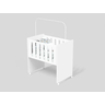 Berço Moisés Mini Forura100%MDF bebê Branco - 2