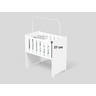 Berço Moisés Mini Forura100%MDF bebê Branco - 4
