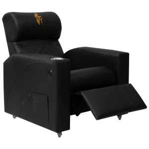 Poltrona Gamer Sparta com Encosto Reclinável e Carregador Usb:corino Preto/dourado