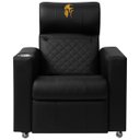 Ver imagem 2 de Poltrona Gamer Sparta com Encosto Reclinável e Carregador Usb:corino Preto/dourado