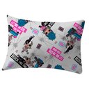 Ver imagem 1 de Fronha Portallar Malha Estampada Lol Omg Rock In Roll Cinza