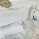 Ver imagem 2 de Fronha Algodão 50x90 400 Fios Muguet Blanc Blue Gardenia