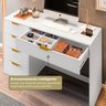 Mesa Escrivaninha com 5 Gavetas e Porta Objetos Vita Yescasa - 10