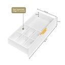 Ver imagem 3 de Mesa Escrivaninha com e Porta Objetos Vita 5 Gavetas 136cm Yescasa Branco