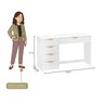 Mesa Escrivaninha com 5 Gavetas e Porta Objetos Vita Yescasa - 3