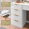 Mesa Escrivaninha com 5 Gavetas e Porta Objetos Vita Yescasa - 11