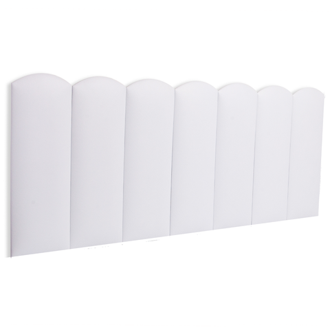 Cabeceira Casal Modulada Nuvem Cama Box Corino Branco