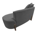 Ver imagem 4 de Namoradeira Sofá Feijão Luna Orgânica Couro Cinza