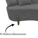 Ver imagem 6 de Namoradeira Sofá Feijão Luna Orgânica Couro Cinza