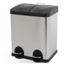 Lixeira Seletiva Dupla Inox Office Healer Simple 2 Divisórias de 15l - 1