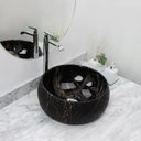 Ver imagem 2 de Kit Cuba Pia Louça Cerâmica Banheiro C/Torn e Vál Cromada 60
