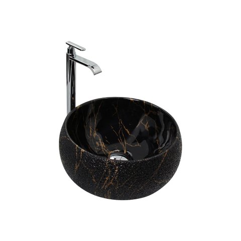 Kit Cuba Pia Louça Cerâmica Banheiro C/Torn e Vál Cromada 60