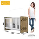 Ver imagem 4 de Conjunto Quarto Infantil Labirinto Com Roupeiro, Berço e Cômoda Henn