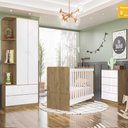 Ver imagem 1 de Conjunto Quarto Infantil Labirinto Com Roupeiro, Berço e Cômoda Henn