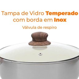 Conjunto de Panelas Antiaderente Cerâmica de Indução New York 8 Peças - Casambiente - 5