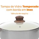 Ver imagem 5 de Conjunto de Panelas Antiaderente Cerâmica de Indução New York 8 Peças - Casambiente