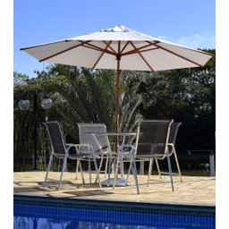 Cadeira de Aluminio para Piscina Jardim Área Externa Resistente - 2