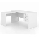 Ver imagem 1 de Escrivaninha 03 Gavetas Reversível Me4106 Branco