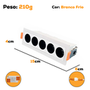 Ver imagem 2 de Spot Embutir Retangular Focco 15cm 10w 6500k