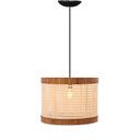 Ver imagem 1 de Lustre Pendente Aramado Quadrado Tela Redondo Sala Quarto