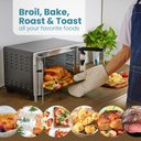 Ver imagem 4 de Elite Gourmet Forno de Bancada 25l com Porta Dupla Francesa (inox/preto)
