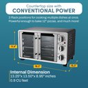 Ver imagem 5 de Elite Gourmet Forno de Bancada 25l com Porta Dupla Francesa (inox/preto)