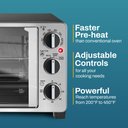 Ver imagem 3 de Elite Gourmet Forno de Bancada 25l com Porta Dupla Francesa (inox/preto)