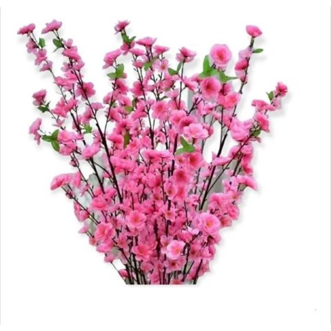 10 Galhos Flores Flor de Pessegueiro Cerejeira De Arranjo