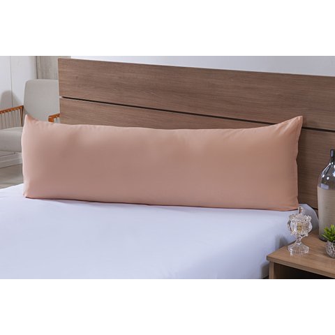 Fronha para Travesseiro de Corpo 1,50mx50cm 100% Algodão 200 Fios Salmon