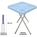 Ver imagem 4 de Mesa Praia Petisqueira Alta Dobrável e Sup. Guarda-sol Chão