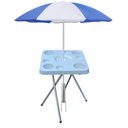Ver imagem 1 de Mesa Praia Petisqueira Alta Dobrável e Sup. Guarda-sol Chão