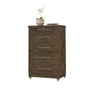 Ver imagem 1 de Cômoda Luna Amêndoa 5 Gavetas com Chave para Quarto