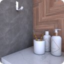 Ver imagem 3 de Gancho Cabide de Toalha para Banheiro Branco Empire