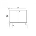 Ver imagem 4 de Buffet Sala de Jantar 2 Portas