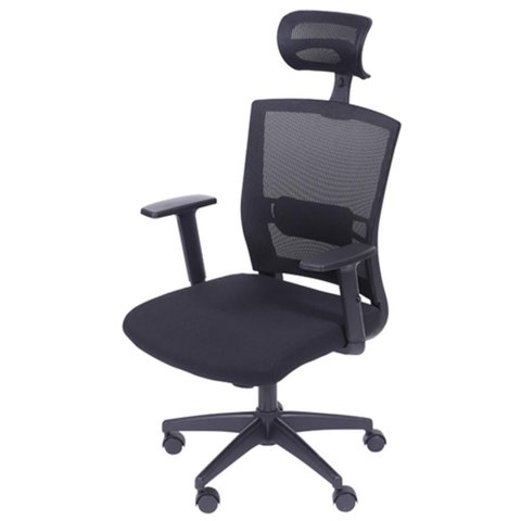 Cadeira Office Regulavel Tela com Tecido Mesh Preta Base Nylon - 39218