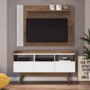 Ver imagem 1 de Estante Home para TV até 50 Polegadas 3 Portas 3 Nichos Vitrola