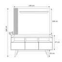 Ver imagem 3 de Estante Home para TV até 50 Polegadas 3 Portas 3 Nichos Vitrola