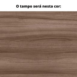 Mesa de Reunião Retangular 260 x 120 cm Pé Painel PE25 em MDP Cor Walnut Base Preto - 2