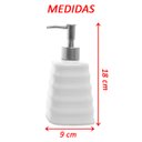 Ver imagem 3 de Porta Sabonete Liquido de Cerâmica Modelagem Lavabo Branco