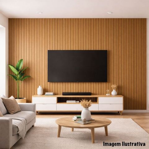Kit 3 Painel Ripado Mdf Bp 6mm Premium Alto Padrão 38,5x20cm