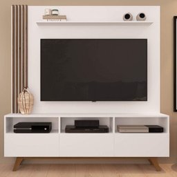 Rack com Painel para TV até 55 Polegadas Kiss - 4 Rack com Painel para TV até 55 Polegadas Kiss - 4