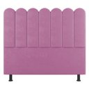 Ver imagem 6 de Cabeceira Cama Box Solteiro Lana 90cm Suede Rosa - Desk Design