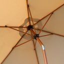 Ver imagem 6 de Ombrelone Central Base Hdpe Miramar Rivatti 270cm (larg) Alumínio Cor Madeira Capa Poliéster Fendi