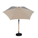 Ver imagem 4 de Ombrelone Central Base Hdpe Miramar Rivatti 270cm (larg) Alumínio Cor Madeira Capa Poliéster Fendi