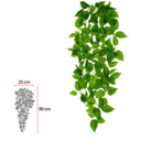 Ver imagem 1 de Planta Artificial Folhagem Jiboia Pendurar Real Toque X153 Verde 1m