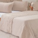 Ver imagem 4 de Kit Colcha Queen Santorini New 240x260cm Biscuit